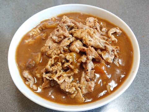 レトルトで作る☆カレー豚丼